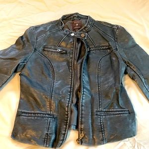 Fake leather jacket